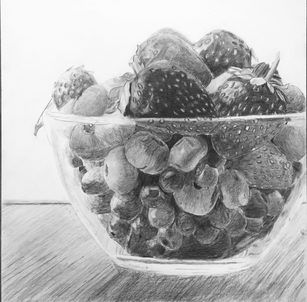 Bowl of Fruits Hyperrealism by Michelle Lim